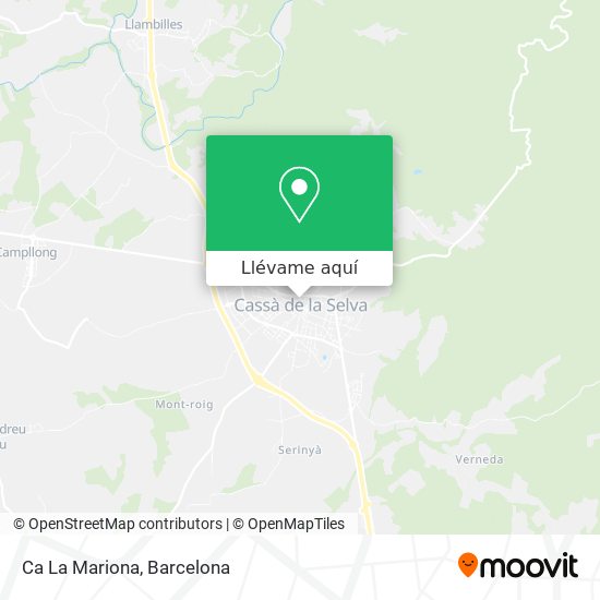 Mapa Ca La Mariona