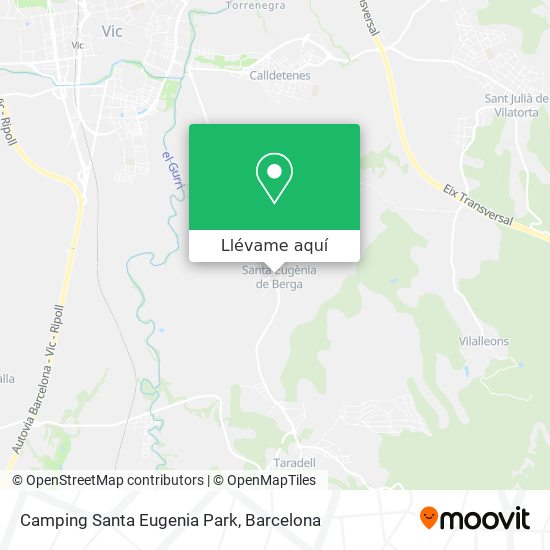 Mapa Camping Santa Eugenia Park