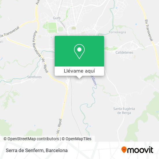 Mapa Serra de Senferm
