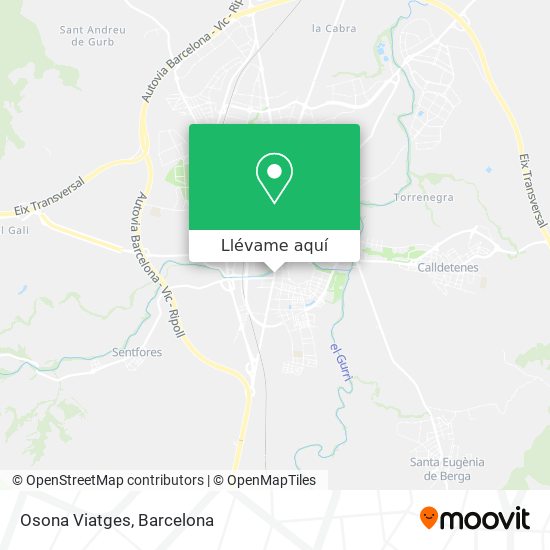 Mapa Osona Viatges