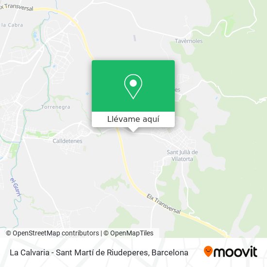 Mapa La Calvaria - Sant Martí de Riudeperes