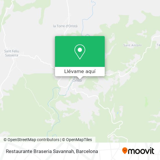 Mapa Restaurante Braseria Savannah