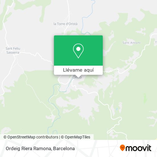 Mapa Ordeig Riera Ramona