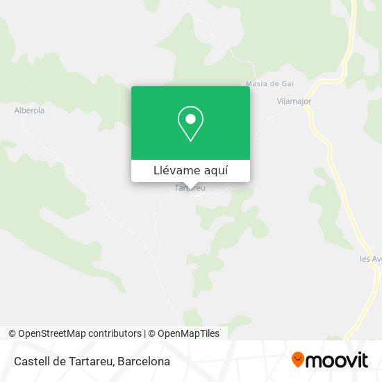 Mapa Castell de Tartareu