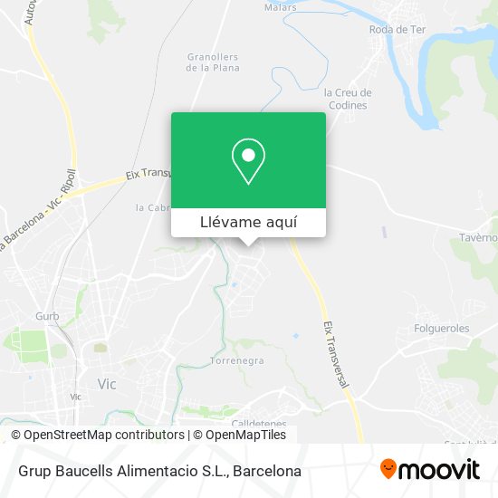 Mapa Grup Baucells Alimentacio S.L.