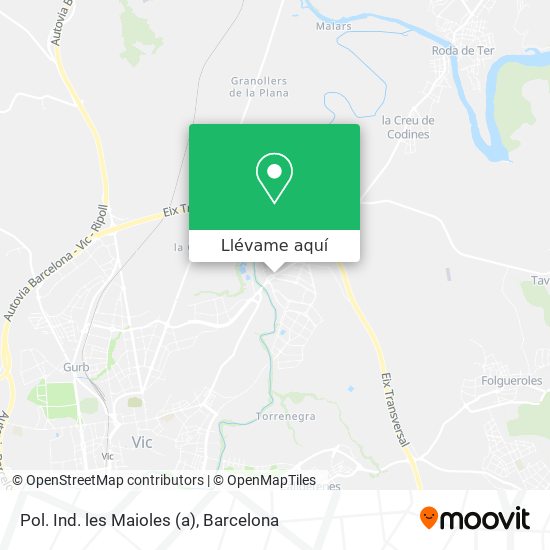 Mapa Pol. Ind. les Maioles