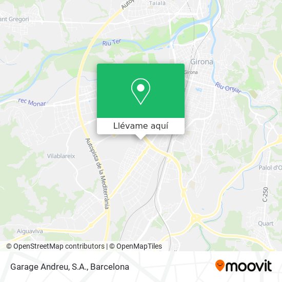 Mapa Garage Andreu, S.A.
