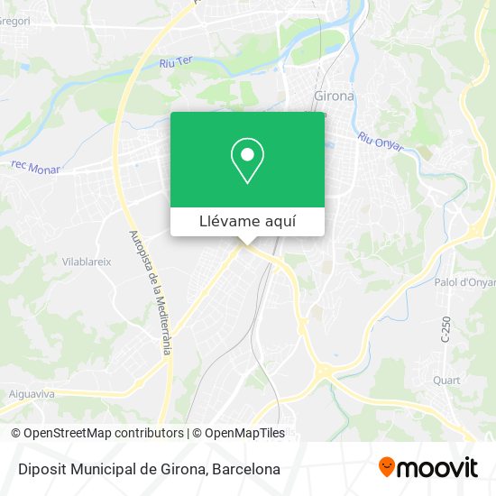 Mapa Diposit Municipal de Girona