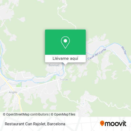 Mapa Restaurant Can Rajolet