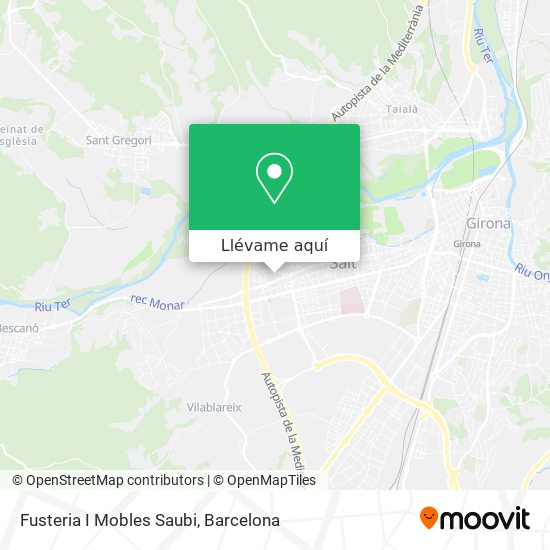 Mapa Fusteria I Mobles Saubi