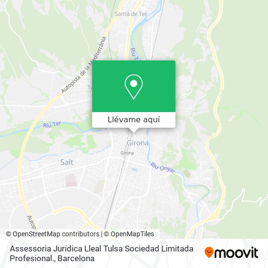 Mapa Assessoria Juridica Lleal Tulsa Sociedad Limitada Profesional.