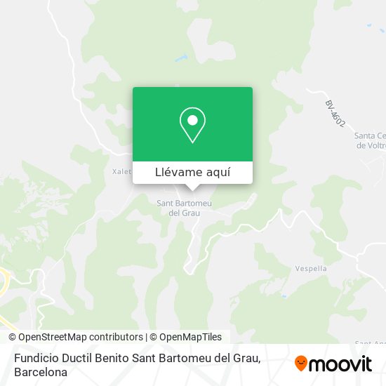 Mapa Fundicio Ductil Benito Sant Bartomeu del Grau