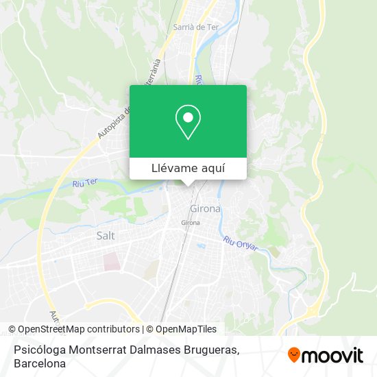 Mapa Psicóloga Montserrat Dalmases Brugueras