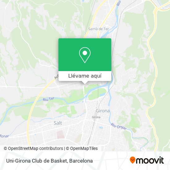 Mapa Uni-Girona Club de Basket