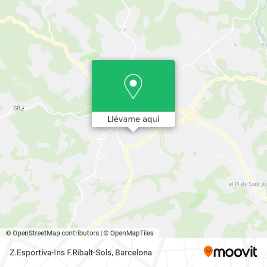 Mapa Z.Esportiva-Ins F.Ribalt-Sols