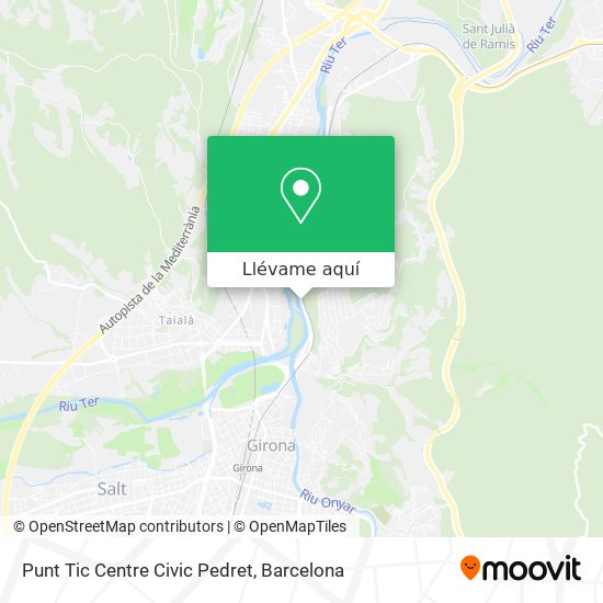 Mapa Punt Tic Centre Civic Pedret