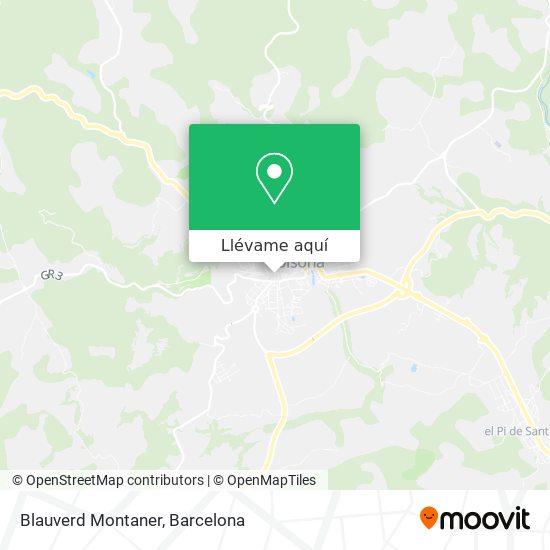 Mapa Blauverd Montaner