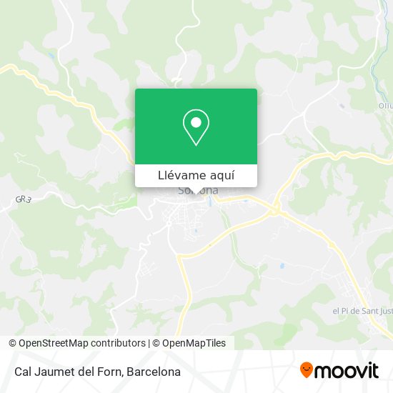 Mapa Cal Jaumet del Forn