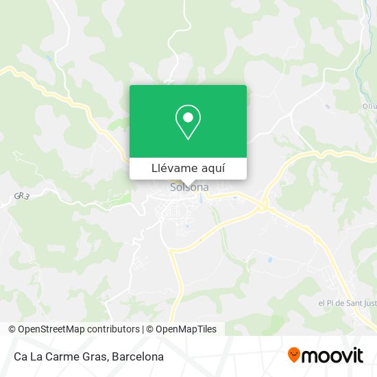 Mapa Ca La Carme Gras