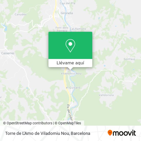 Mapa Torre de L'Amo de Viladomiu Nou