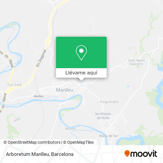 Mapa Arboretum Manlleu