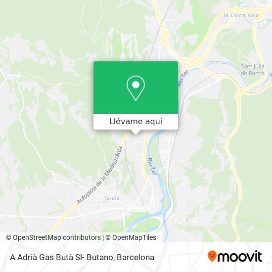 Mapa A Adrià Gas Butà Sl- Butano