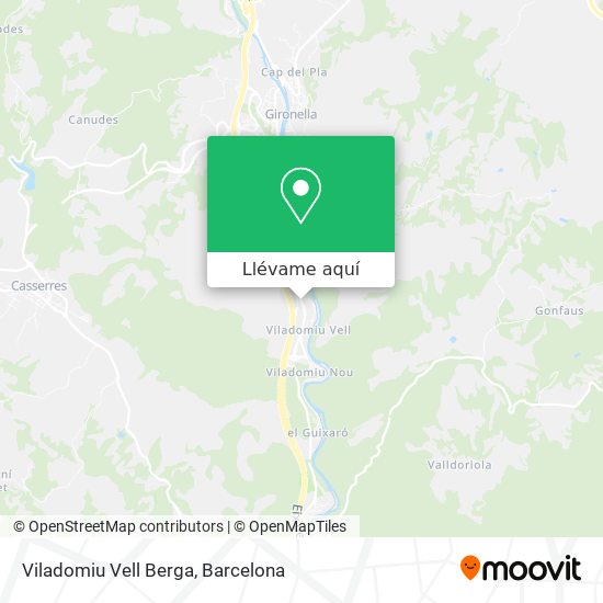 Mapa Viladomiu Vell Berga