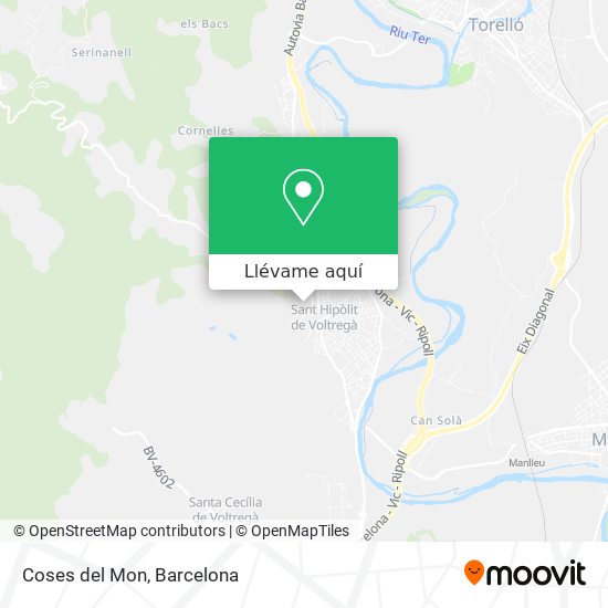 Mapa Coses del Mon
