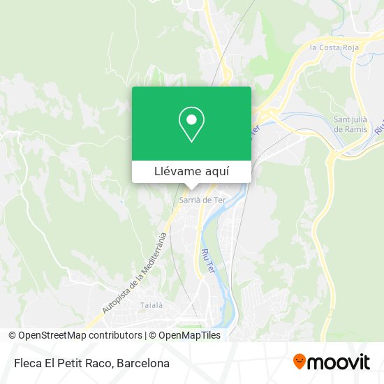 Mapa Fleca El Petit Raco