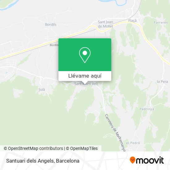 Mapa Santuari dels Angels