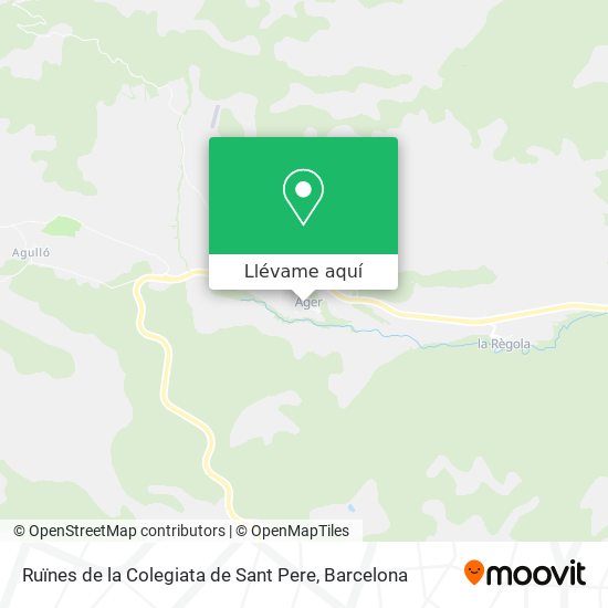 Mapa Ruïnes de la Colegiata de Sant Pere