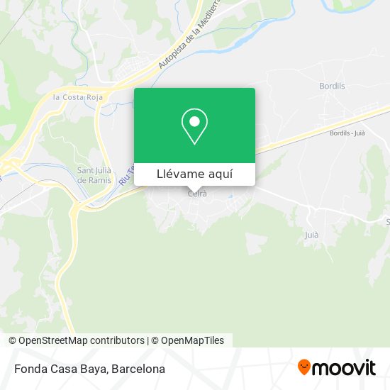 Mapa Fonda Casa Baya