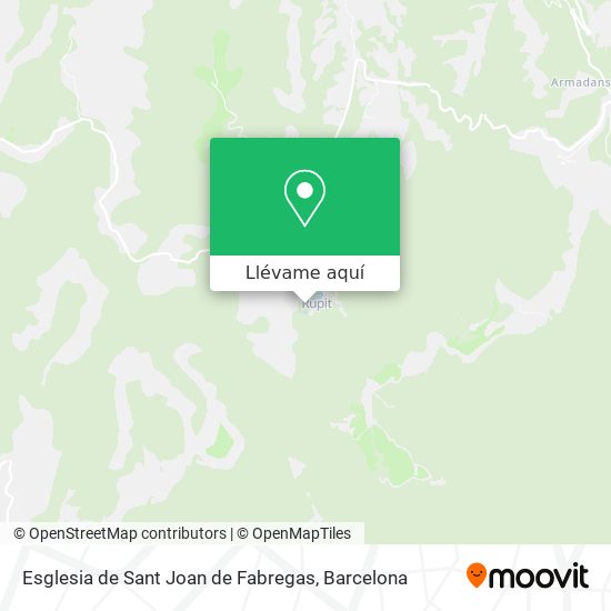 Mapa Esglesia de Sant Joan de Fabregas