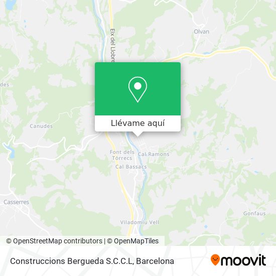Mapa Construccions Bergueda S.C.C.L