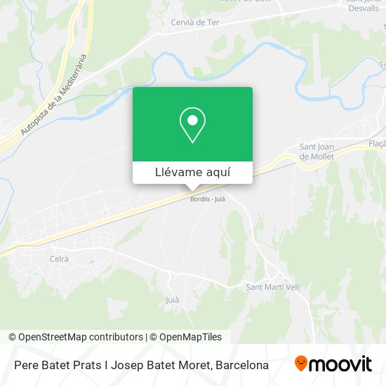 Mapa Pere Batet Prats I Josep Batet Moret