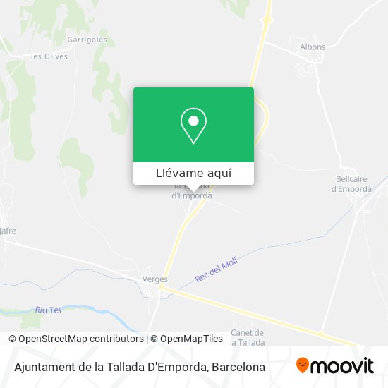 Mapa Ajuntament de la Tallada D'Emporda