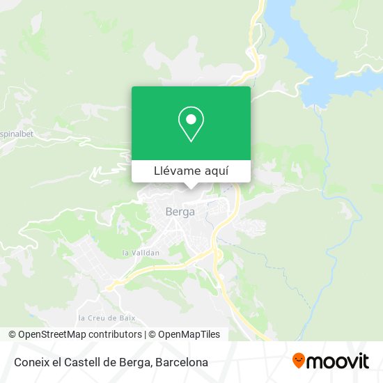Mapa Coneix el Castell de Berga
