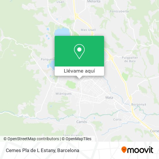 Mapa Cemes Pla de L Estany