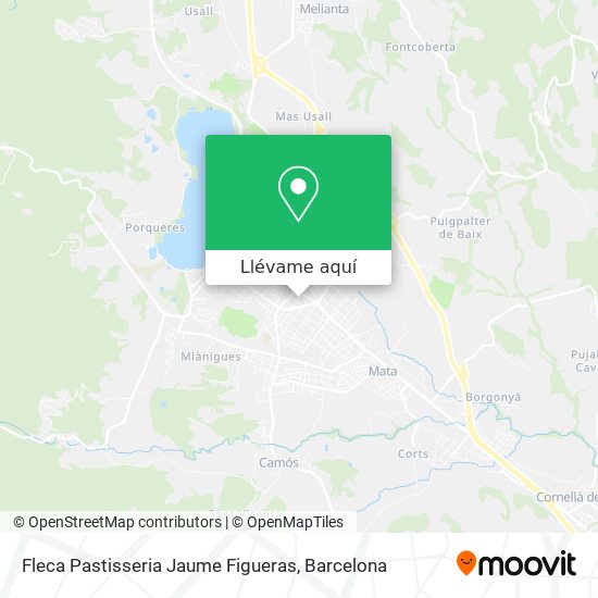 Mapa Fleca Pastisseria Jaume Figueras