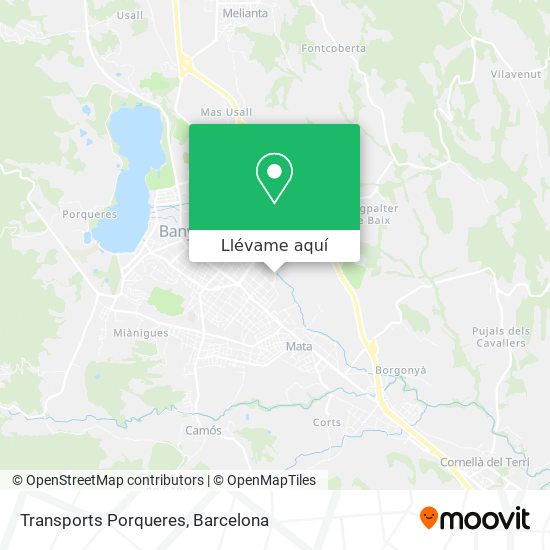 Mapa Transports Porqueres