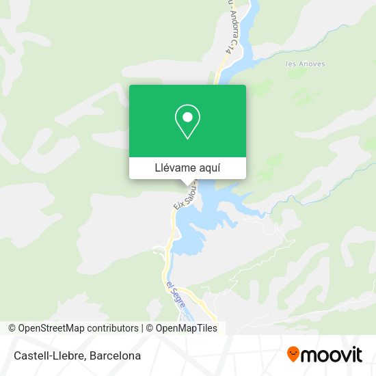 Mapa Castell-Llebre