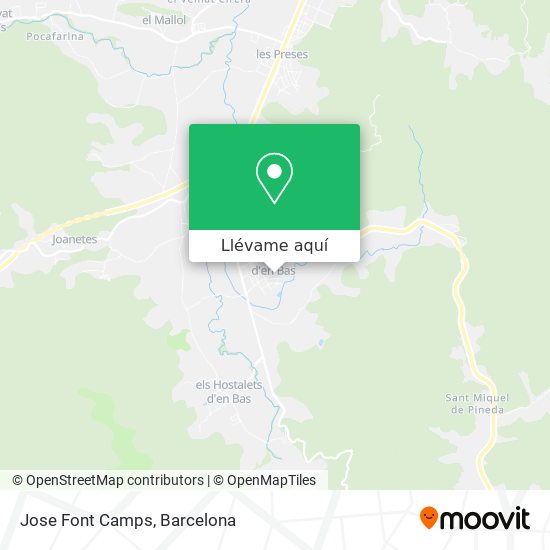 Mapa Jose Font Camps