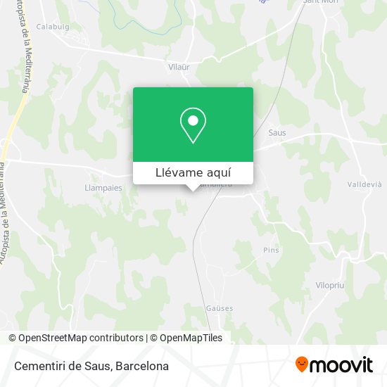 Mapa Cementiri de Saus