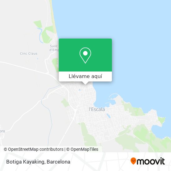 Mapa Botiga Kayaking