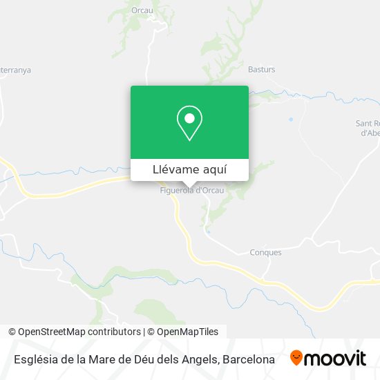 Mapa Església de la Mare de Déu dels Angels