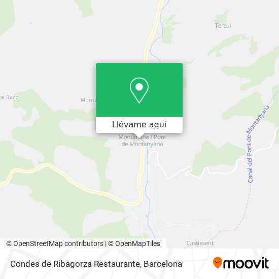 Mapa Condes de Ribagorza Restaurante