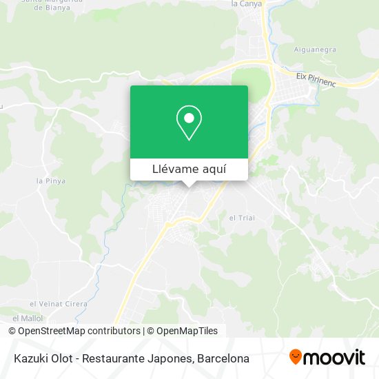 Mapa Kazuki Olot - Restaurante Japones
