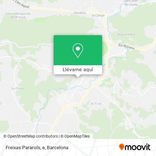 Mapa Freixas Pararols, e