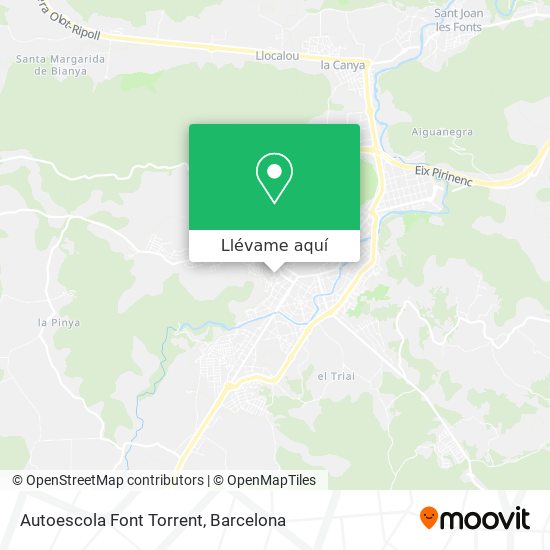 Mapa Autoescola Font Torrent