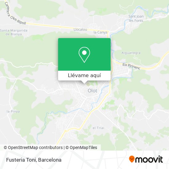 Mapa Fusteria Toni